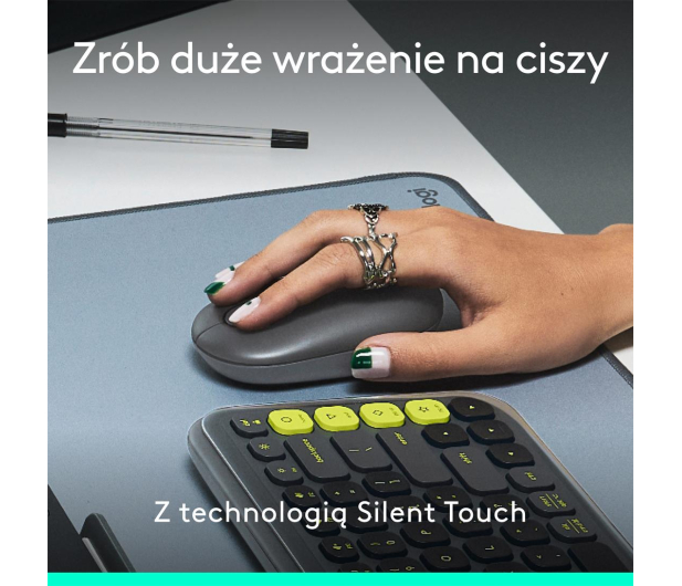 Logitech POP ICON Mouse biała - 1355577 - zdjęcie 9